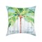 At The Beach Coastal Tropical Beach Premium Indoor/Outdoor Accent Throw Pillow, 18" x 18"